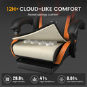 GTPLAYER Gaming Chair with Pocket Spring Cushion & Footrest GT905