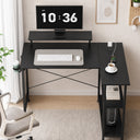COMHOMA® Reversible Office Gaming Desk with RGB LED Lighting, Hooks and Cup Holder DL007/DL008/DL009