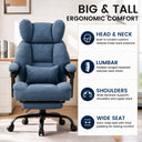 COMHOMA® Big and Tall Ergonomic Office Chair with Linkage Armrest & Wide Seat