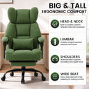 COMHOMA® Big and Tall Ergonomic Office Chair with Linkage Armrest & Wide Seat