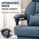 COMHOMA® Big and Tall Ergonomic Office Chair with Linkage Armrest & Wide Seat