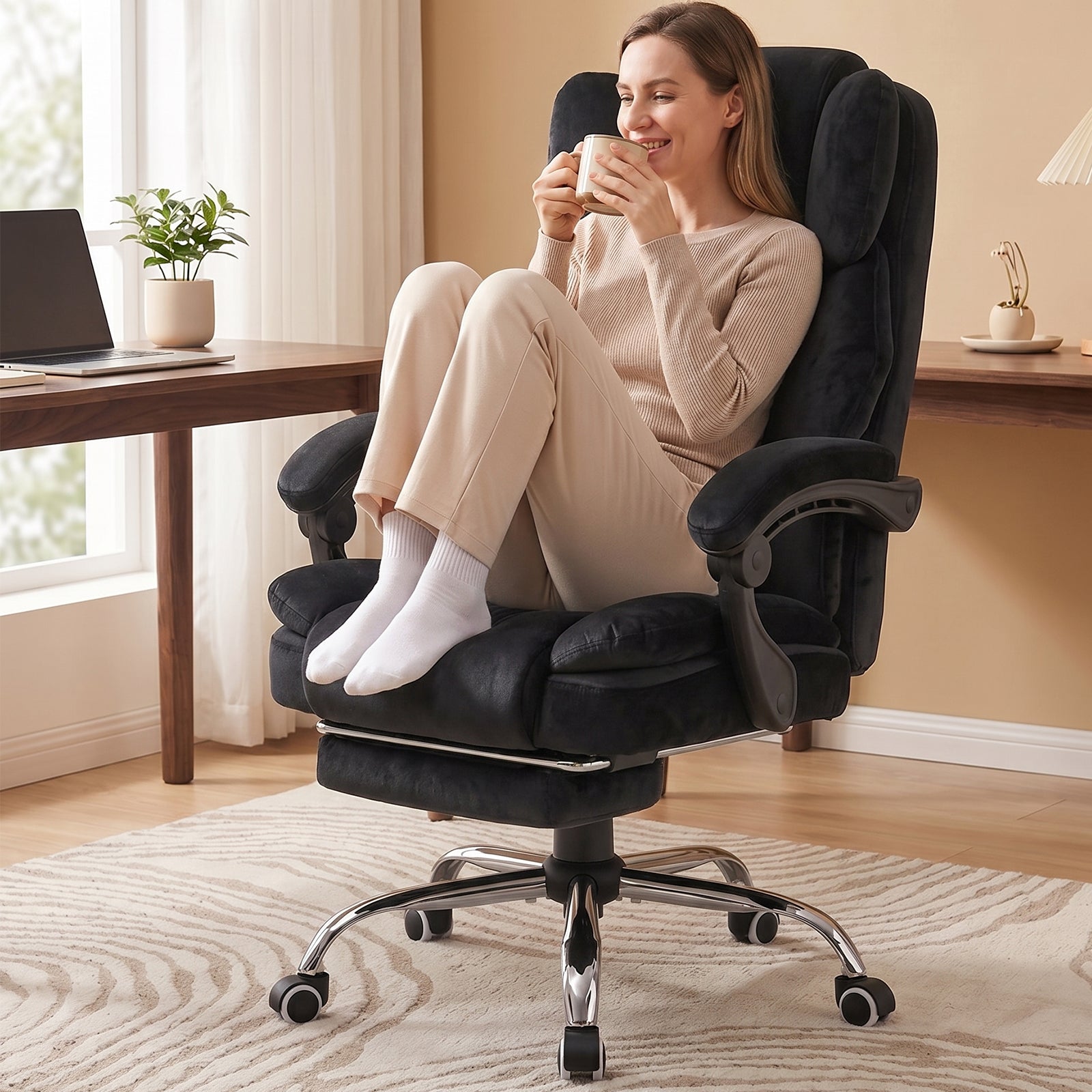Cloudrest Pro Executive Big and Tall Office Chair with Linkage Armrests 90°-145° CH1001