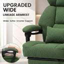 COMHOMA® Big and Tall Ergonomic Office Chair with Linkage Armrest & Wide Seat