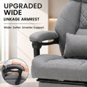 COMHOMA® Big and Tall Ergonomic Office Chair with Linkage Armrest & Wide Seat
