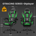 GTPLAYER Gaming Chair with Pocket Spring Cushion & Footrest GT905