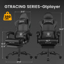 GTPLAYER Gaming Chair with Pocket Spring Cushion & Footrest GT905