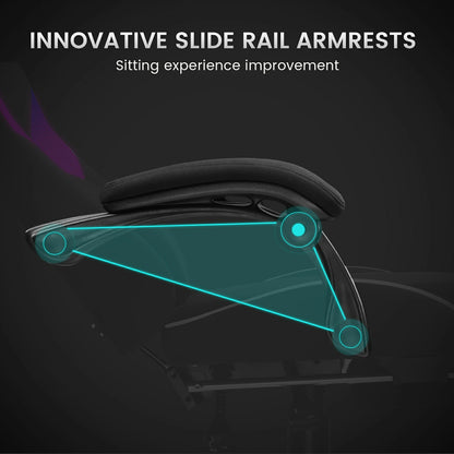 GTRACING Gaming Chair with Racing Style RGB LED Lights GT905-RGB