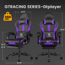 GTPLAYER Gaming Chair with Pocket Spring Cushion & Footrest GT905