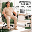 COMHOMA® Big and Tall Ergonomic Office Chair with Linkage Armrest & Wide Seat