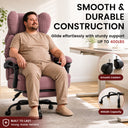 COMHOMA® Big and Tall Ergonomic Office Chair with Linkage Armrest & Wide Seat