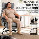COMHOMA® Big and Tall Ergonomic Office Chair with Linkage Armrest & Wide Seat