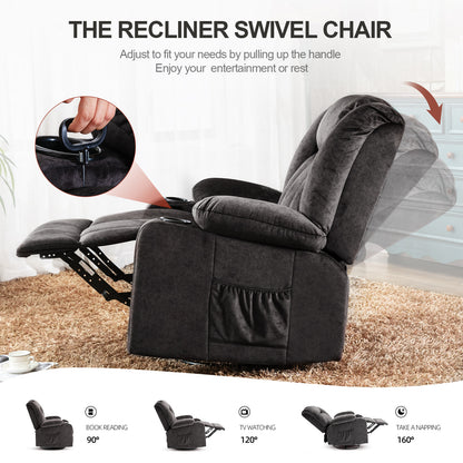 COMHOMA Massage Swivel Recliner H1148