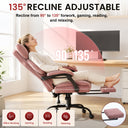 COMHOMA® Big and Tall Ergonomic Office Chair with Linkage Armrest & Wide Seat