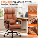 COMHOMA® Big and Tall Ergonomic Office Chair with Linkage Armrest & Wide Seat