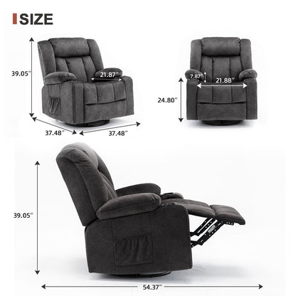 COMHOMA Massage Swivel Recliner H1148