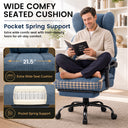 COMHOMA® Big and Tall Ergonomic Office Chair with Linkage Armrest & Wide Seat