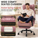 COMHOMA® Big and Tall Ergonomic Office Chair with Linkage Armrest & Wide Seat