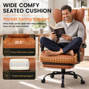 COMHOMA® Big and Tall Ergonomic Office Chair with Linkage Armrest & Wide Seat