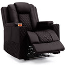 COMHOMA PU Leather Massage Recliner with LED Lighting H7137