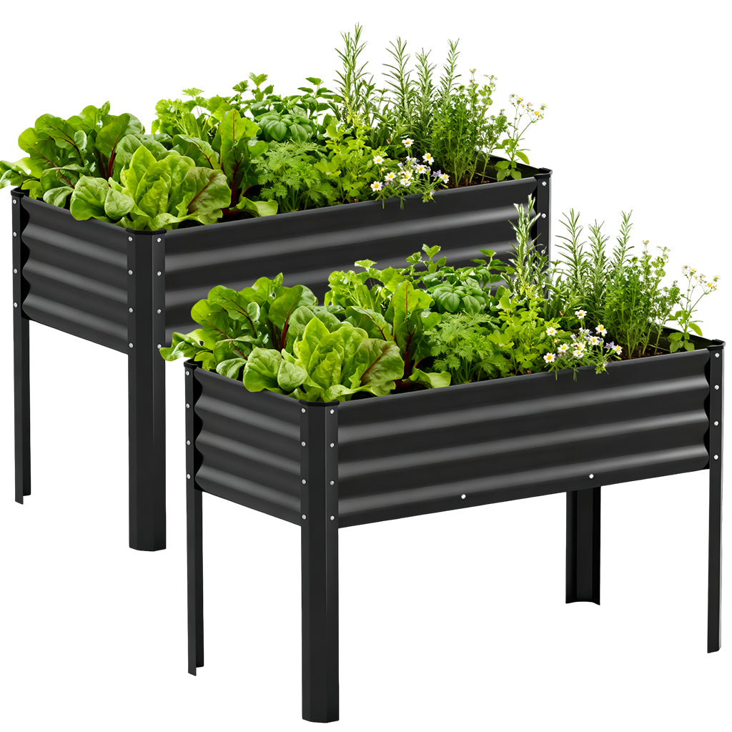Metal Raised Garden Bed with Gloves Tools OT-GD02