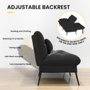 COMHOMA 72“ Convertible Futon Sofa Bed with Adjustable Backrest B001