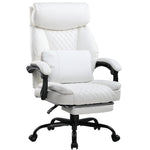 COMHOMA Executive Chair High-Back PU Leather Office Chair with Footrest