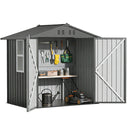 COMHOMA Outdoor Metal Storage Tool Shed B106