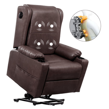 COMHOMA Power Lift S-Track Massage Recliner with Bluetooth Speakers GB-MPLR-02