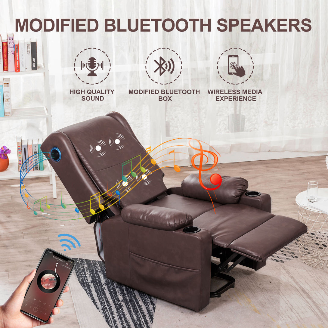 COMHOMA Power Lift Recliner Chair with Bluetooth Speakers-GB-MPLR-02