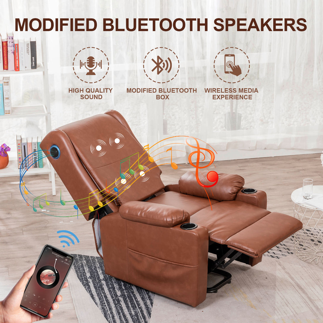 COMHOMA Power Lift Recliner Chair with Bluetooth Speakers-GB-MPLR-02