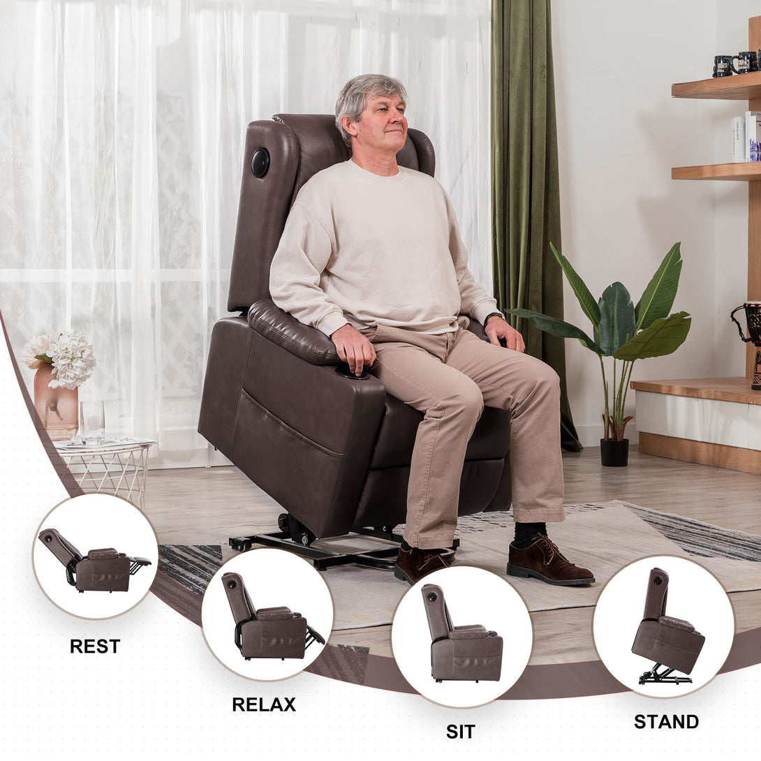 COMHOMA Power Lift Recliner Chair with Bluetooth Speakers-GB-MPLR-02