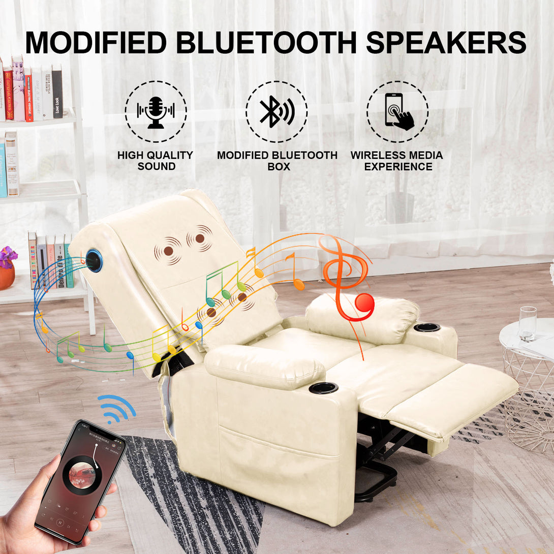 COMHOMA Power Lift Recliner Chair with Bluetooth Speakers-GB-MPLR-02