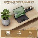 Shoe Storage Cabinet with 2 Flip Drawers & Charging Station