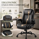 GTPLAYER Office Executive Chair with Flip-up Arms, Ink Black - AMZ