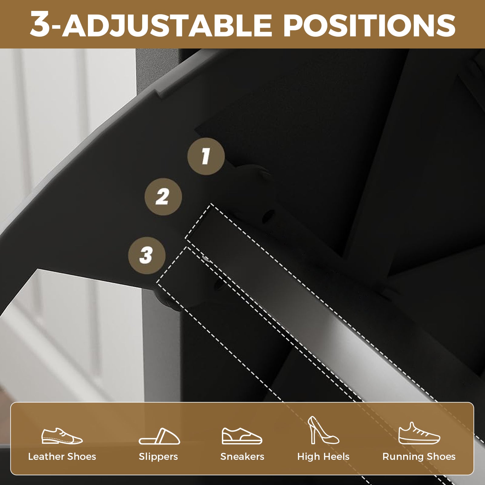 COMHOMA Shoe Storage Cabinet with 3  Flip Drawers