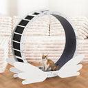 LUCKLIFE® 40" Metal Large Cat Exercise Wheel with Detachable Carpet & Teaser/Stickers, PET-CEW