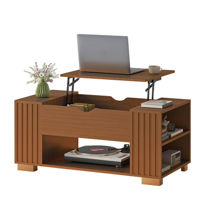 COMHOMA Coffee Table with Lifting Top & Hidden Storage