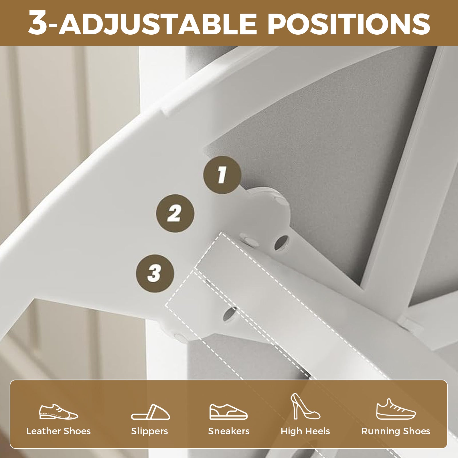 COMHOMA Shoe Storage Cabinet with 3  Flip Drawers