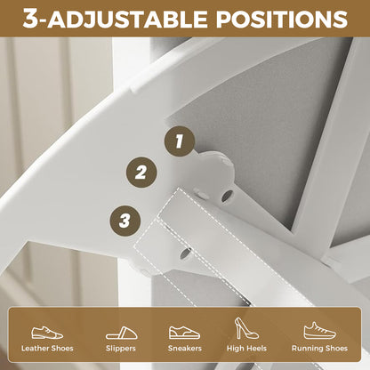 COMHOMA Shoe Storage Cabinet with 3  Flip Drawers