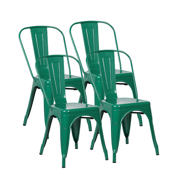 COMHOMA Metal Dining Chair Indoor Outdoor Chairs Patio Chairs-WMT-H0042-lxy