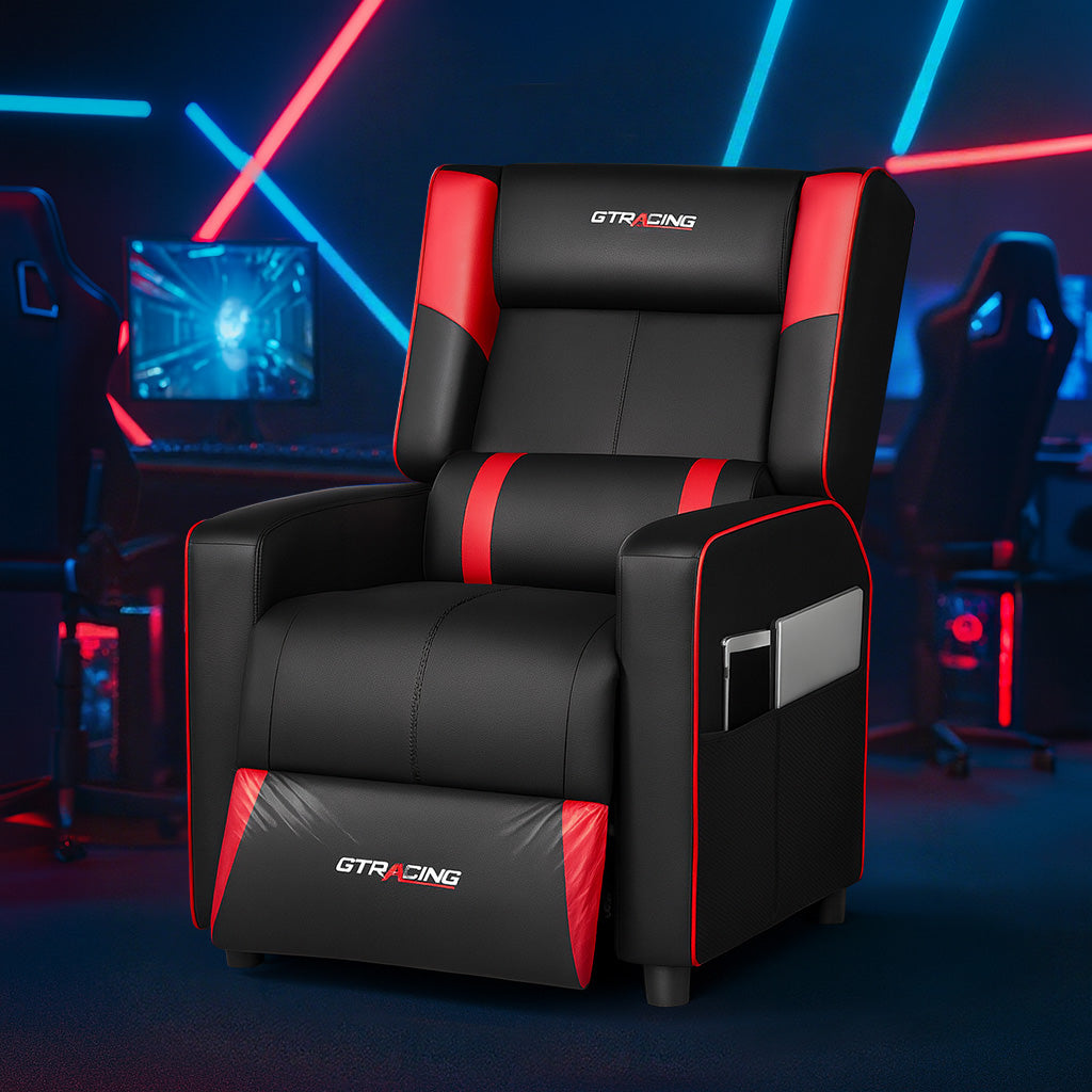 GTPLAYER Gaming Massage Recliner with Bluetooth Speakers GT208M