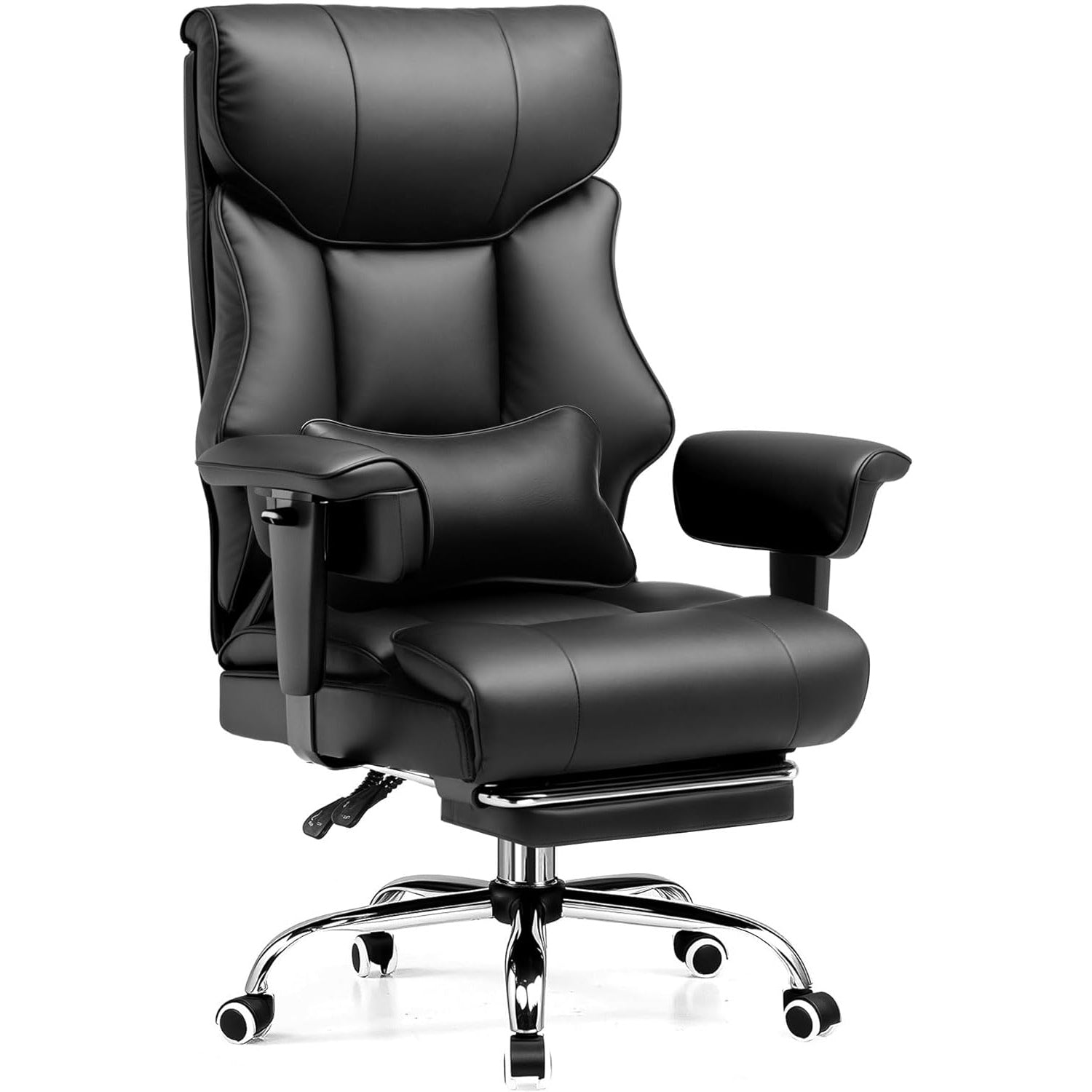 COMHOMA Big and Tall Office Chair Heavy Duty 400lbs with Headrest & Footrest CH215
