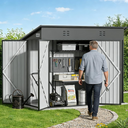 COMHOMA Outdoor Metal Storage Tool Shed B106