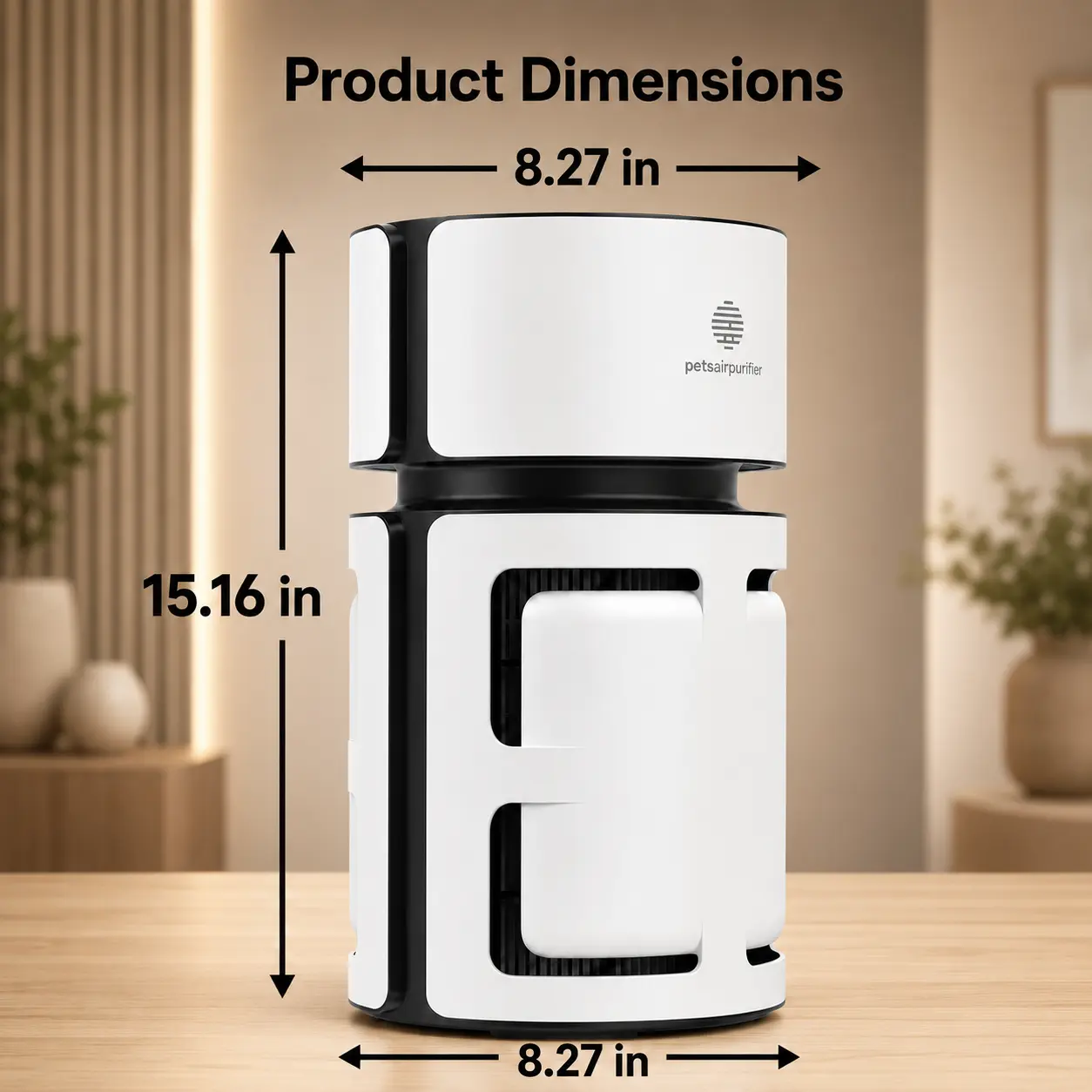 2-in-1 Pet Air Purifier for 1076 Sq. Ft Large Rooms, H13 True HEPA Filter Removes 99.97% of Odors/Dander/Smoke, Bonus Cat Scratcher Cover DX-APUR1
