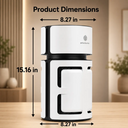 2-in-1 Pet Air Purifier for 1076 Sq. Ft Large Rooms, H13 True HEPA Filter Removes 99.97% of Odors/Dander/Smoke, Bonus Cat Scratcher Cover DX-APUR1