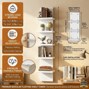 COMHOMA 5 Tier Wall Shelf Unit DX-QC046