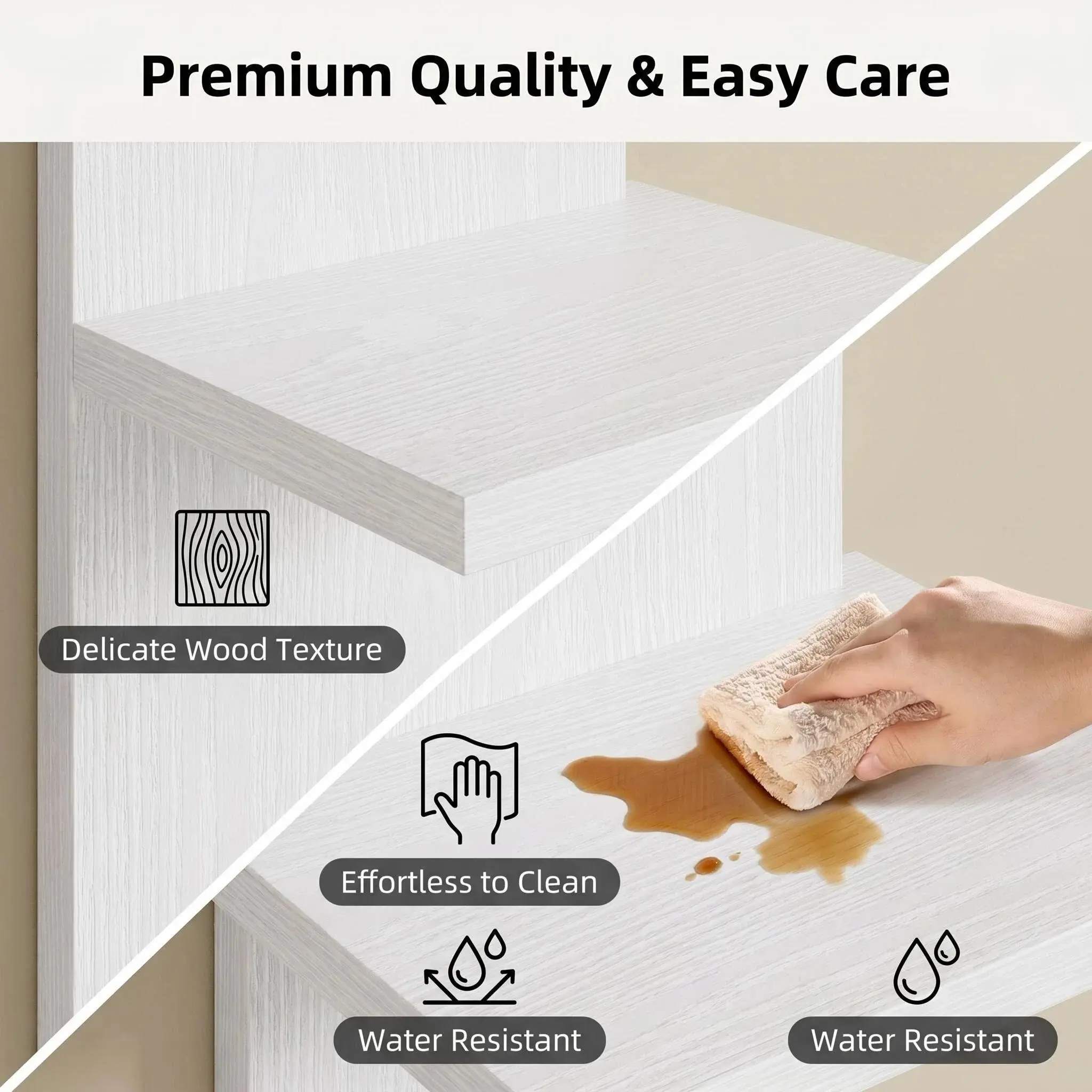 COMHOMA 5 Tier Wall Shelf Unit DX-QC046