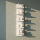 COMHOMA 5 Tier Wall Shelf Unit DX-QC046
