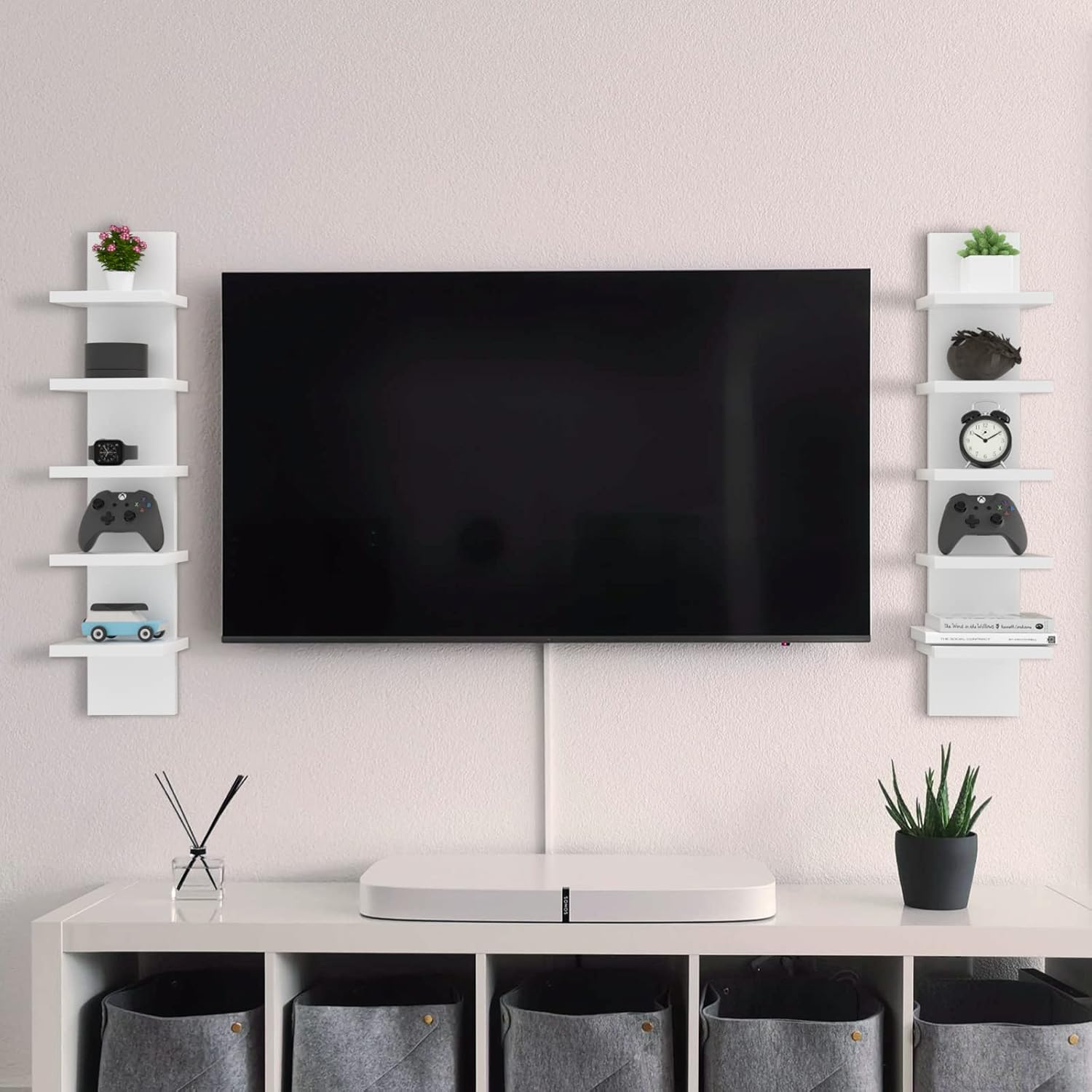 COMHOMA 5 Tier Wall Shelf Unit DX-QC046