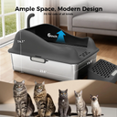 COMHOMA® XL Stainless Steel Cat Litter Box